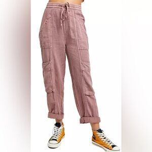 Free people feelin good utility pull on pants
